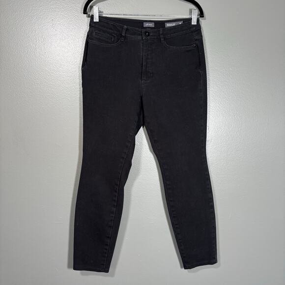 J Jill Denim Women's Premium Flex Black High Rise Leggings Jeggings - Size 8 - Picture 1 of 8